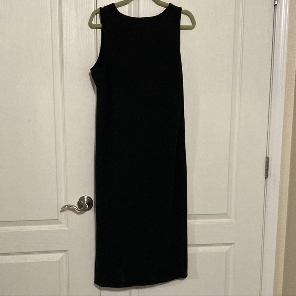J. Jill Classic Large Petite Black Long Dress